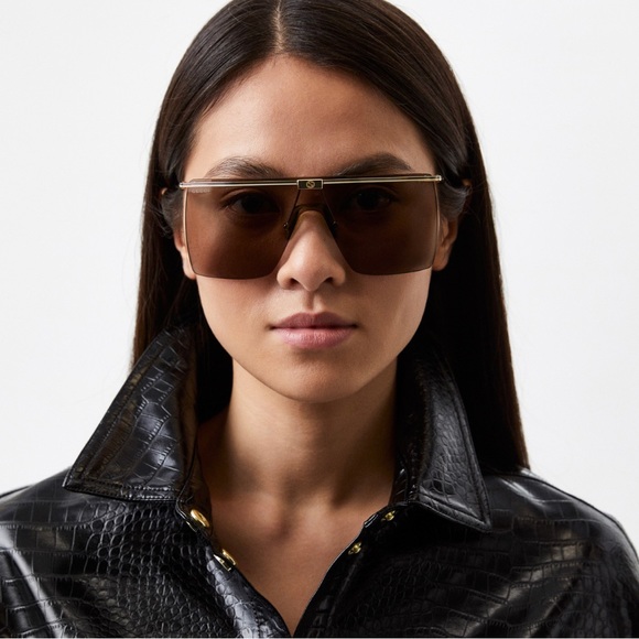 NEW GUCCI GG1096S 002 UNISEX SHIELD SUNGLASSES GUCCI GG1096S - Picture 11 of 14